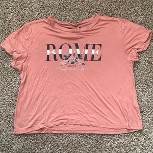 H&M Juniors Pink Graphic Tee